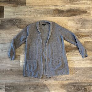 Gray Women's Open Front Cardigan Sweater